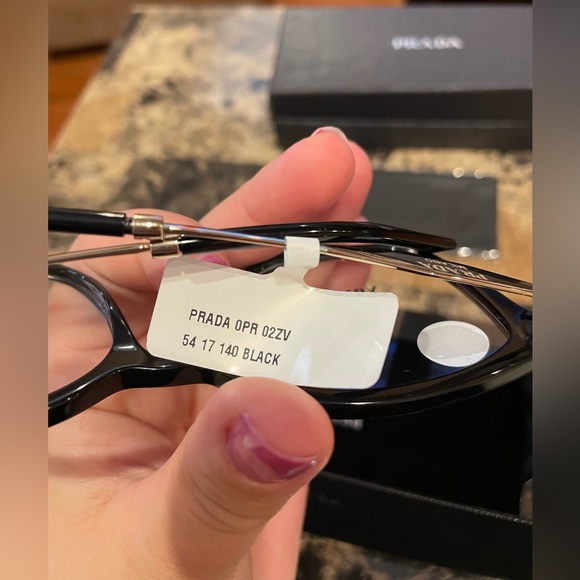 Prada Eyeglasses VPR02ZV 1AB101 NWT BLACK šš¤ - Picture 11 of 14
